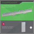 Schneider PK Grounding Terminal Bar Kits (3–28 Positions)