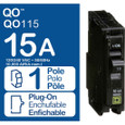 Schneider QO Series Plug-On Miniature Circuit Breakers — 1-Pole, 10–70A Thermal-Magnetic
