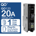 Schneider QO Series Plug-On Miniature Circuit Breakers — 1-Pole, 10–70A Thermal-Magnetic