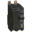Schneider Mini Circuit Breaker, QO, 2 Pole, 120/240VAC, 10kA, Bolt On