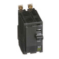 Schneider Mini Circuit Breaker, QO, 2 Pole, 120/240VAC, 22kA, Bolt On