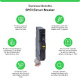 Schneider Mini Circuit Breaker, QO, 1 Pole