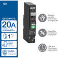 Schneider Mini Circuit Breaker, QO, 1 Pole, Plug in, Combo ARC Fault