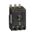 Schneider Mini Circuit Breaker, QO, 3 Pole, 120/240VAC, 10kA, Bolt On