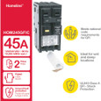Schneider HOM GFI Series — HOMeline 2-Pole Ground-Fault Circuit Breakers (15–50A)