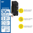 Schneider QO GFI Series 2-Pole Ground Fault Circuit Breakers (15A–60A)