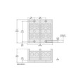 Schneider 9080LBA Series Panel Terminal Block Assemblies, Selectable Number of Poles