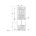 Schneider 9080LBA Series Panel Terminal Block Assemblies, Selectable Number of Poles