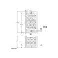 Schneider 9080LBA Series Panel Terminal Block Assemblies, Selectable Number of Poles