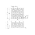 Schneider 9080LBA Series Panel Terminal Block Assemblies, Selectable Number of Poles