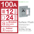 Schneider HOM Series Main Breaker Load Centers – 100A (8–60 Circuits)