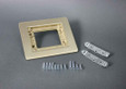 Wiremold Modulink 880MP Series Floor Boxes Solid Brass Cover Plate Flanges