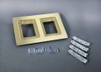 Wiremold Modulink 880MP Series Floor Boxes Solid Brass Cover Plate Flanges