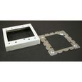 Wiremold Steel Flush Type Extension Adapter 500/700 Series 0.938" White Raceway Connector