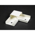Wiremold 2000 Series Steel Raceway Tee Fitting 90° Flat Elbow in Ivory