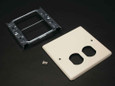 Wiremold-4047 Series Two-Gang Cover One Duplex Receptacle