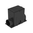 Wiremold Modulink 880MP Series Nonmetallic Rectangular Floor Box 6.25" x 4.13" PVC Black