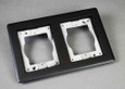 Wiremold Omnibox Series Two-Gang Combination Carpet and Tile Flange