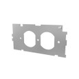 Wiremold RFBA Duplex Device Plate - Gray Pre-Galvanized Steel Floor Box Cover