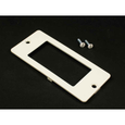 Wiremold 5507 Series Rectangular Faceplate - 4.233" x 1.891" Ivory Plastic Construction