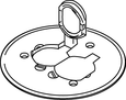 Wiremold 895 Duplex Cover Plate with Flip Lids