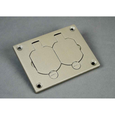 Wiremold 880W Series Aluminum Duplex Cover Plate 4.25" x 3.25" Black Powder-Coated