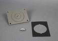 Wiremold 880W Series Powder-Coated Aluminum Cover Plate with 2" and 3/4" Plugs