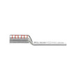 Color-Keyed Copper Compression Lugs 350kcmil – Two-Hole, Long-Barrel Lugs - Red