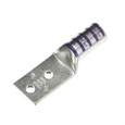 Color-Keyed Two Hole Lugs 4/0AWG - Long Barrel (600V to 35KV) - Purple