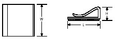 Ty-Rap PVC Cable Clips for Flat Ribbon Cable