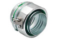 Bridgeport Liquid Tight Connectors with Grounding Lug, Straight - Steel with Aluminum Lug / Insulated Throat