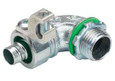 Bridgeport Liquid Tight Connectors with Grounding Lug, 90° - Steel with Aluminum Lug