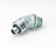 Bridgeport Liquid Tight Connectors, 90° - Malleable Iron with Insulated Throat