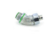 Bridgeport Liquid Tight Connectors, 90° - Malleable Iron with Insulated Throat