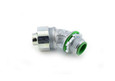 Bridgeport Liquid Tight Connectors, 45° - Malleable Iron with Insulated Throat