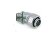 Bridgeport Liquid Tight Connectors, 45° - Malleable Iron with Insulated Throat