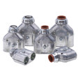 Bridgeport Whipper-Snap® Duplex Connectors - Zinc Die Cast with Insulated Throat