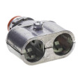 Bridgeport Whipper-Snap® Duplex Connectors - Zinc Die Cast with Insulated Throat