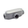 Bridgeport Combination Type T Conduit Bodies - Aluminum with Cover and Gasket