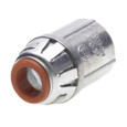 Bridgeport Fittings E-Z Lock Insulated Snap-in Connector 3/8" Die Cast Zinc with Superior Cable Protection