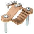 Bridgeport Ground Clamps - Protective Type (Brass with Steel Strap)