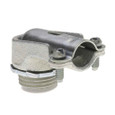 Bridgeport 90° Flexible Metal Conduit Connectors - Malleable Iron with Insulated Throat