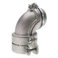 Bridgeport 807 Series 90° Flexible Metal Conduit Connectors - Malleable Iron