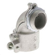 Bridgeport 807 Series 90° Flexible Metal Conduit Connectors - Malleable Iron