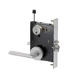Schlage PM092 Grade 1 Electrically Locking/Unlocking Outside Lever, Outside Cylinder Electric Mortise Lock, 12/24VDC, Fail Safe/Fail Secure - Neptune Lever