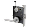 Schlage PM092 Grade 1 Electrically Locking/Unlocking Outside Lever, Outside Cylinder Electric Mortise Lock, 12/24VDC, Fail Safe/Fail Secure - Rhodes Lever