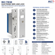 RCI YD30 Electronic Side Load Lock for Swing Doors with 2204 lbs Holding Force