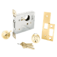 Schlage L460R Grade 1 Entrance/Office Small Case Mortise Deadbolt, Cylinder x Thumbturn, 6-Pin FSIC With Core, 5-9/16" x 1-1/4" Face Size