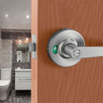 Accentra PBYPL02 YPL Series Grade 1 Privacy Cylindrical Lock with Visual Status Indicator, Pacific Beach Lever