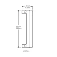Adams Rite 4413-02 - 3090 Grip Pull for 4189, 4190 Flush Locksets